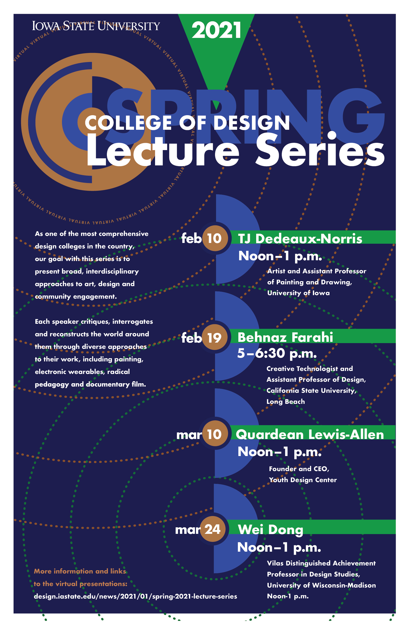 College of Design Spring Lecture Series Poster