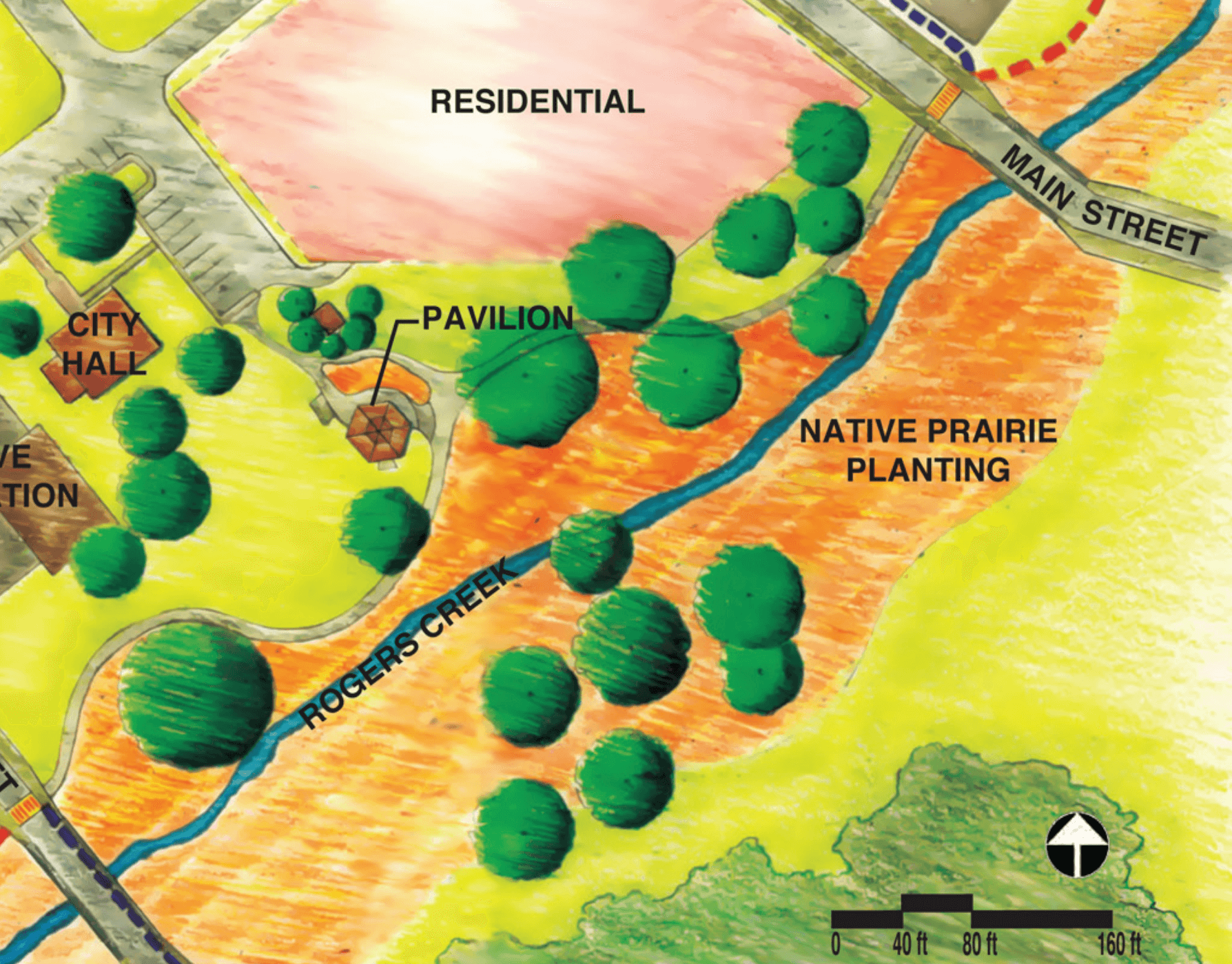 Partnering Learning and Community Engagement (PLaCE) program landscape sketch