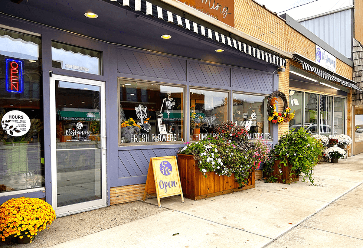 Downtown Emmetsburg store front